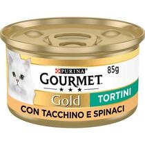 GOURMET Gold Tortini Gatto con Tacchino e Spinaci