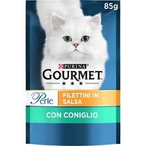 GOURMET Perle Gatto Filettini in Salsa con Coniglio